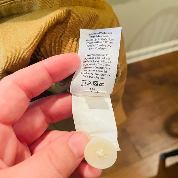 Free Assembly women’s flutter sleeve button top organic cotton SZ XS brown - Picture 9 of 9